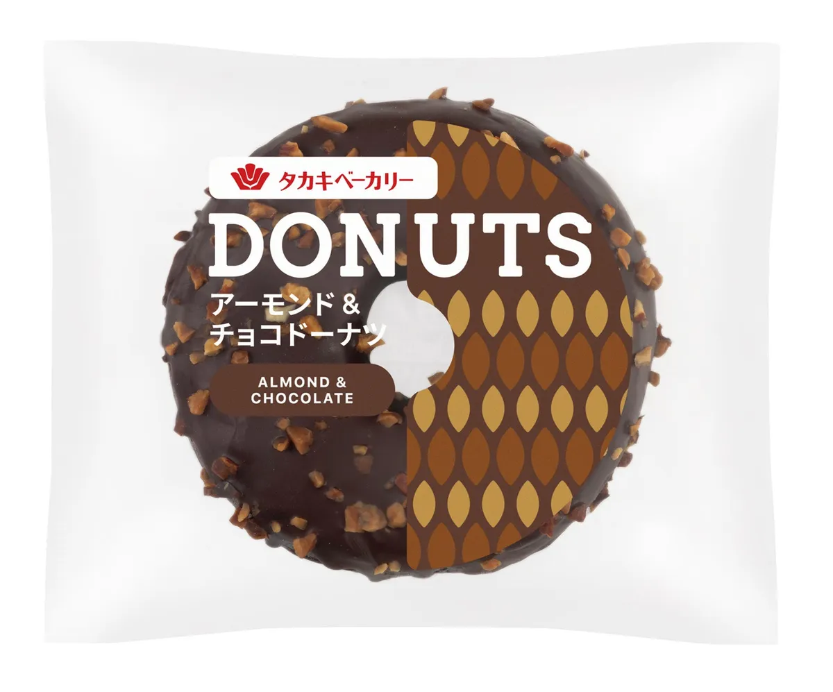 アーモンド＆チョコドーナツのパッケージ