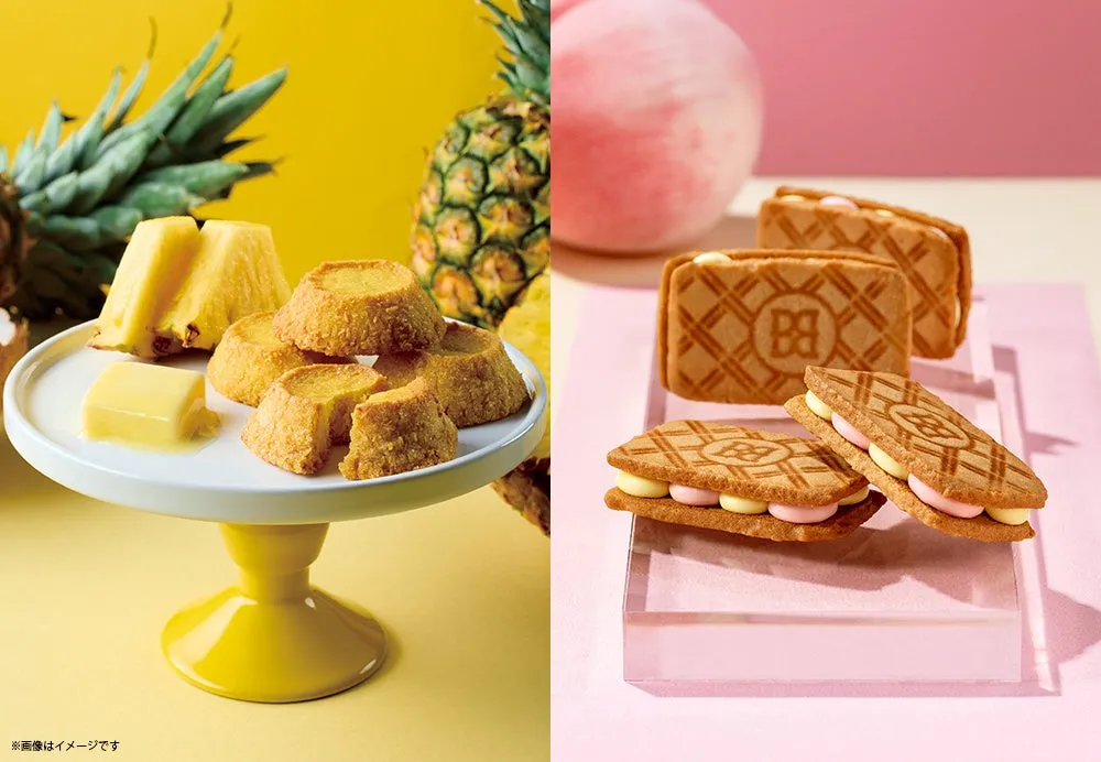 バターステイツの夏の新作「ココナッツパインバター」と「白桃バターホイップサンド」
