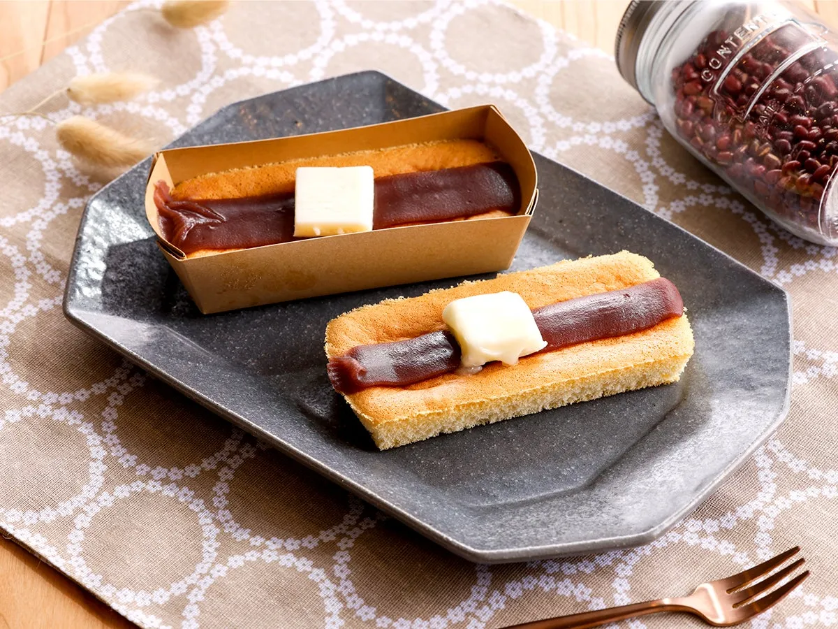 温めることでバターが溶け出す、贅沢なあんバターカステラ