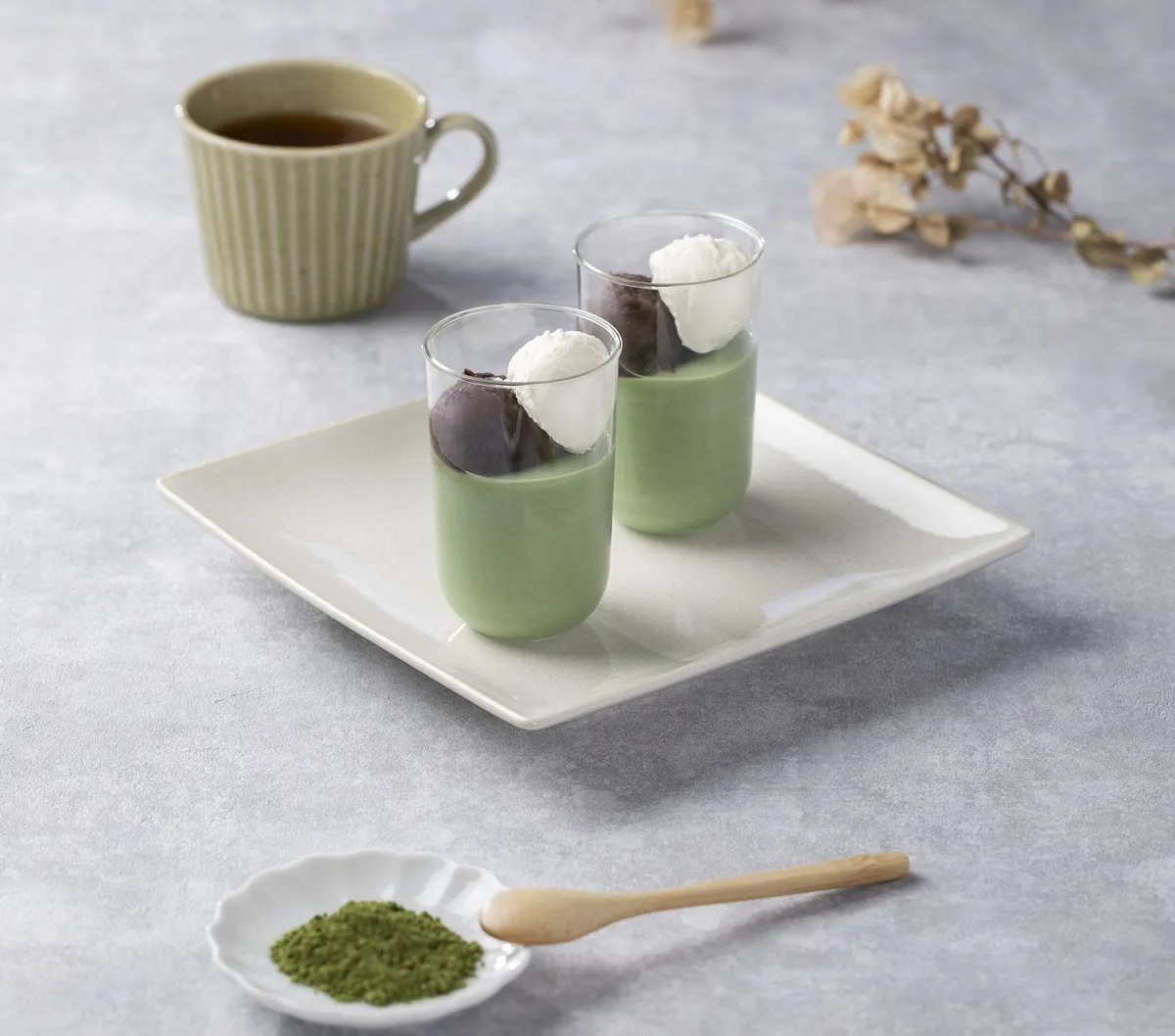 贅沢な抹茶プリン