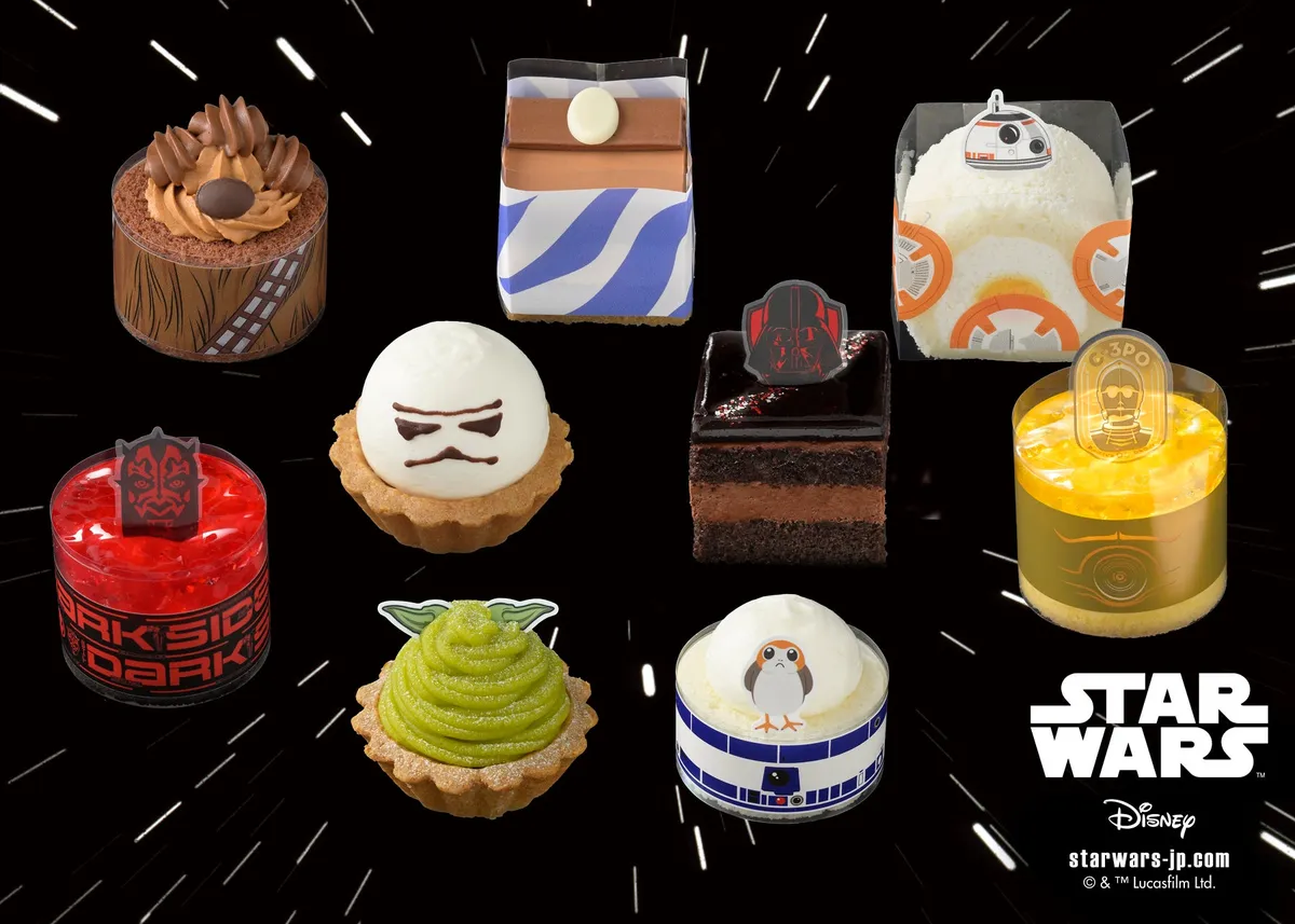 9種類のキャラクターをモチーフにしたプチケーキアソート