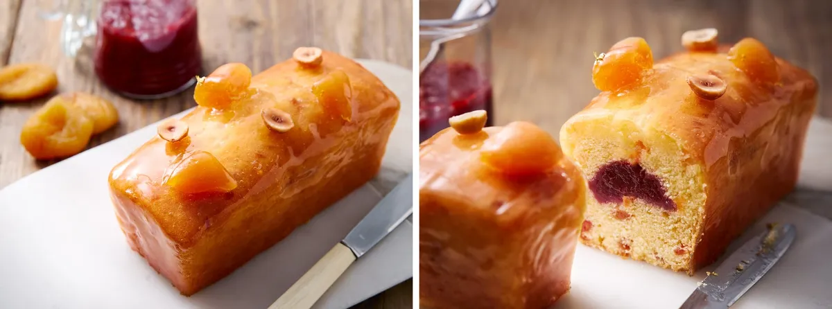 チェリーとアプリコットを贅沢に使用したケーク