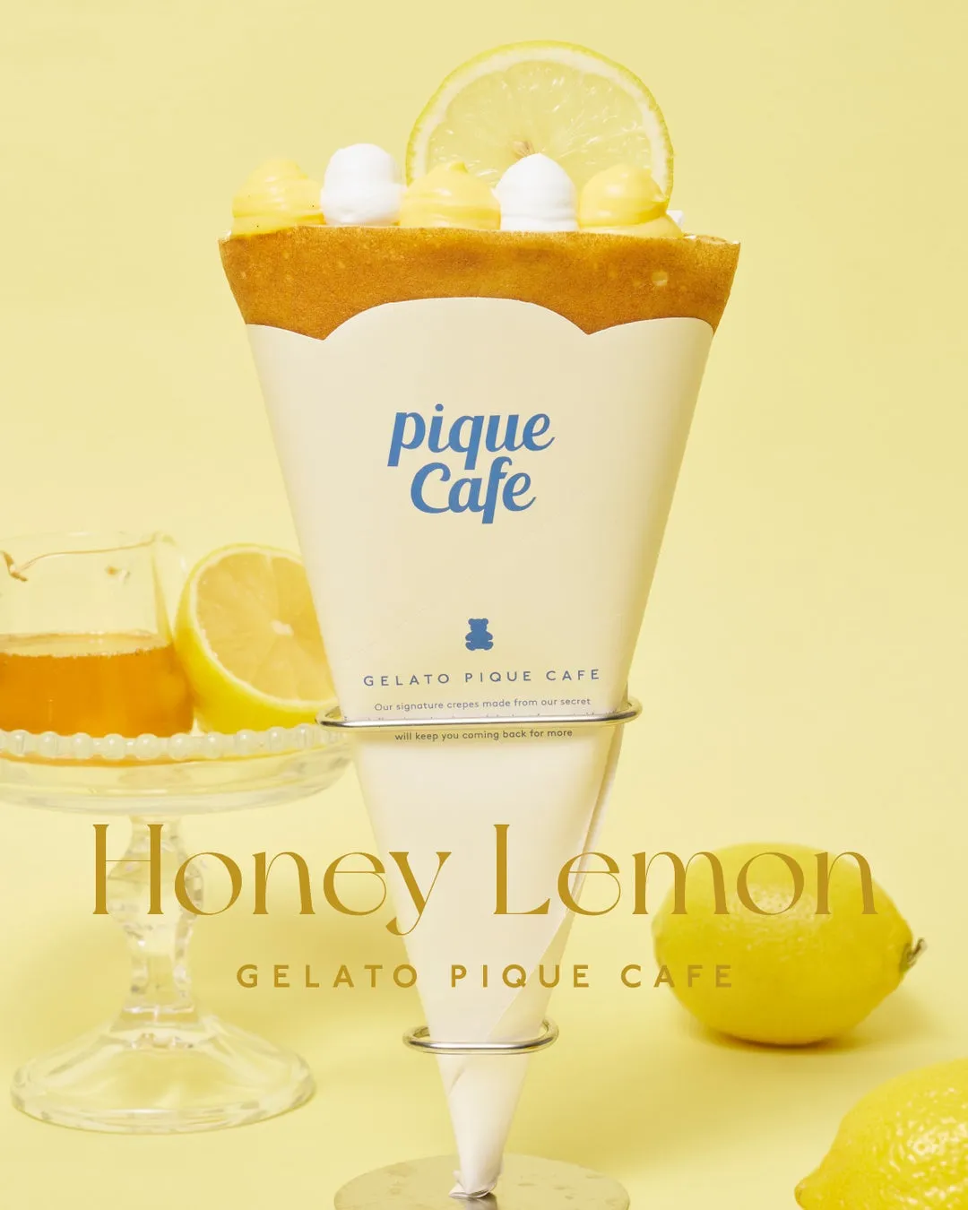 ハニーレモンクレープのアップ