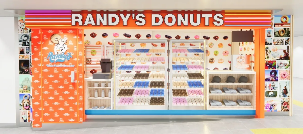 ポップで華やかな池袋西口店の外観レンダリング