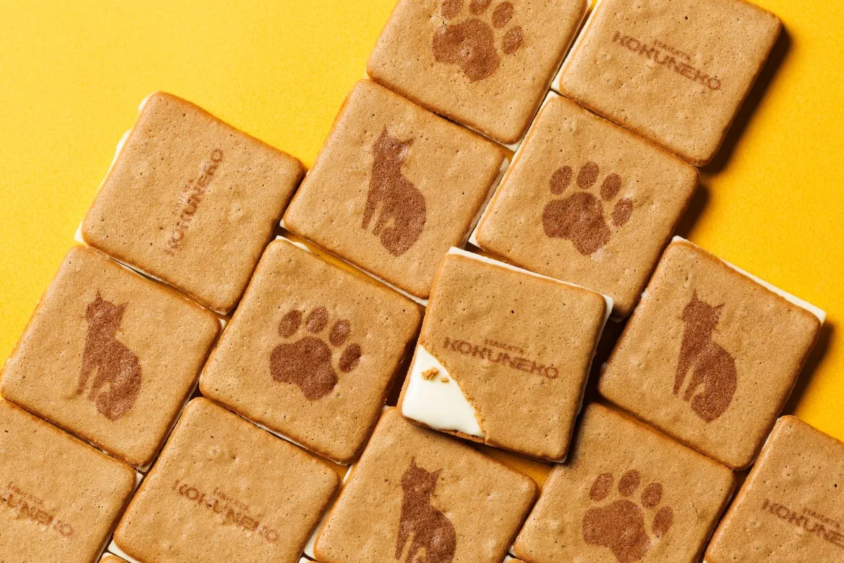 猫や肉球など3種類のデザインが楽しめるラングドシャ