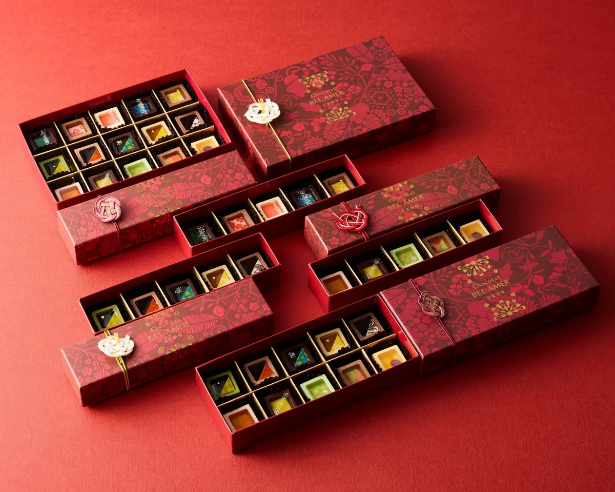 日本各地の厳選素材をジュレにした、彩り豊かなショコラ「瑞穂のしずく」のアソート