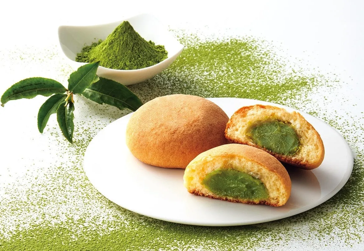 文明堂の宇治抹茶ラテ饅頭