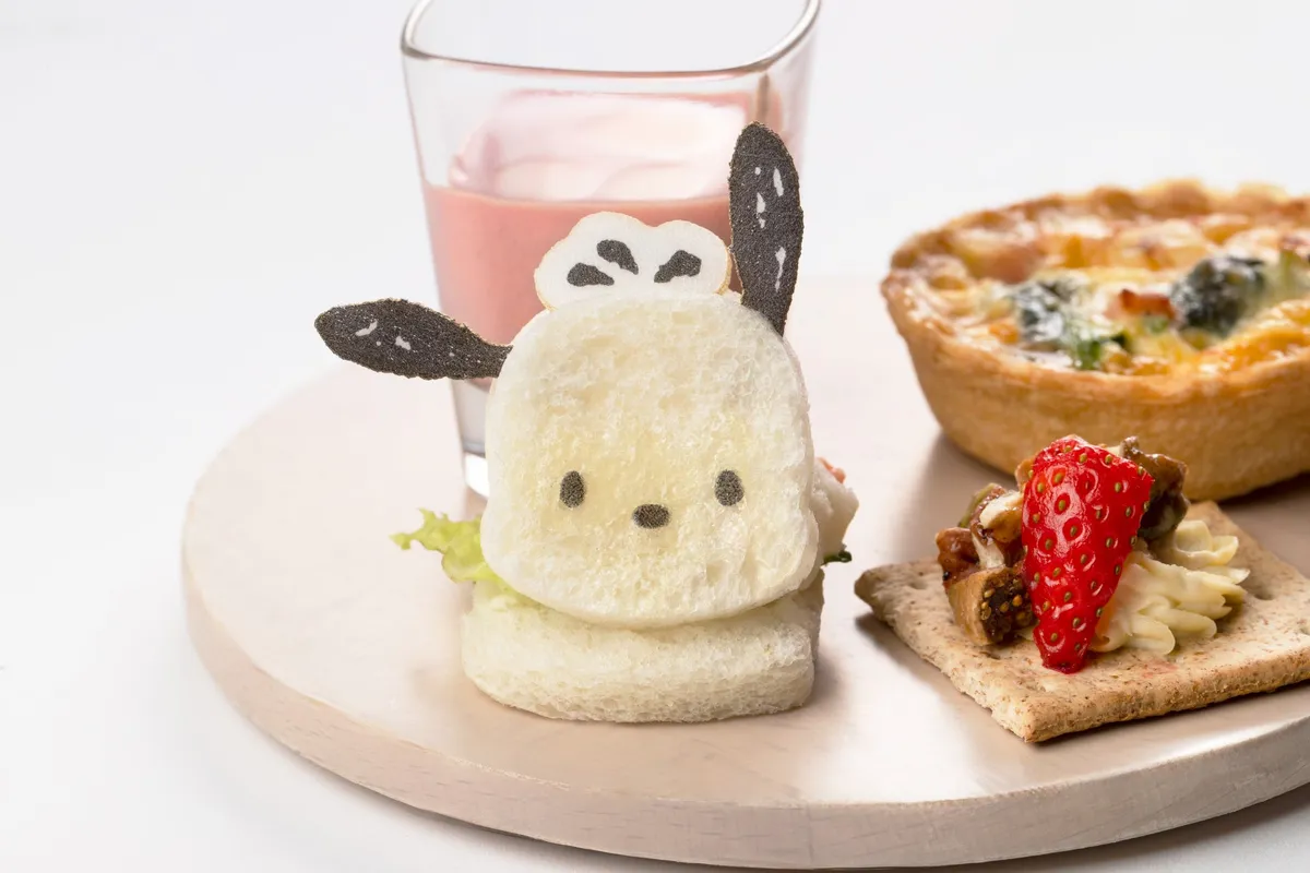 ポチャッコの姿が愛らしいポテトサラダサンドイッチ