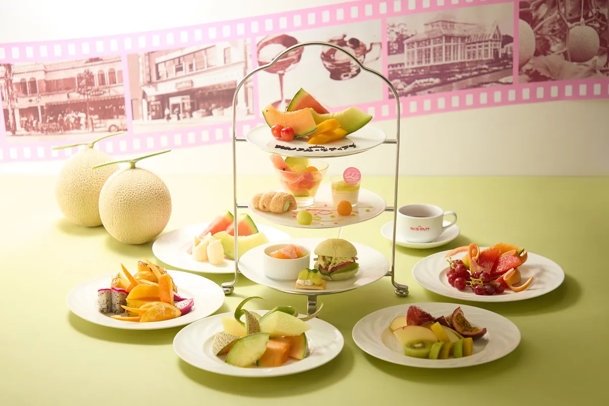 6月から開催予定のメロンを主役にしたアフタヌーンティーセット
