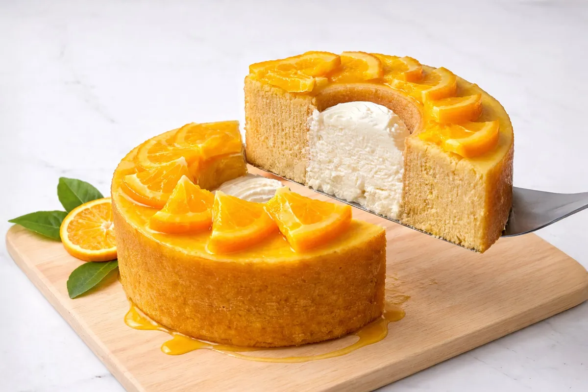 溢れんばかりの特製チーズクリームが詰まった断面