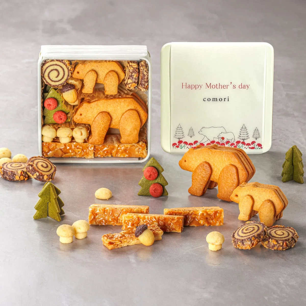 8種類のクッキーが詰まった缶の中身