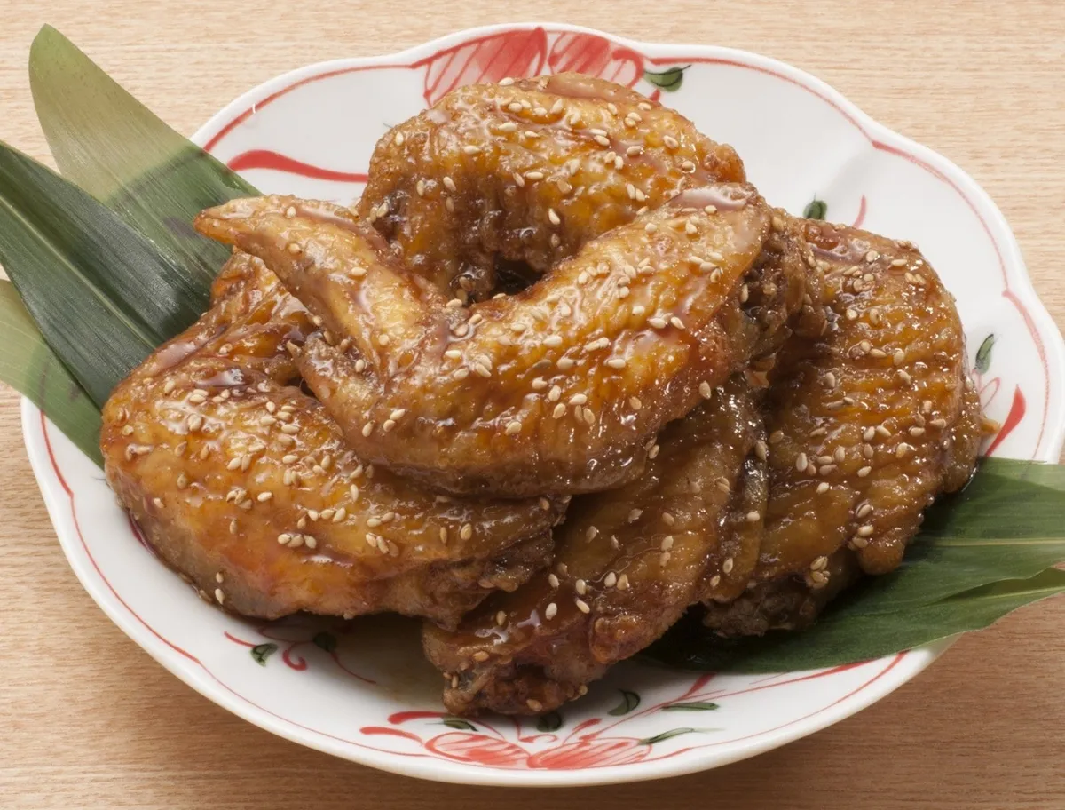 まつおかの手羽先の甘辛揚げ