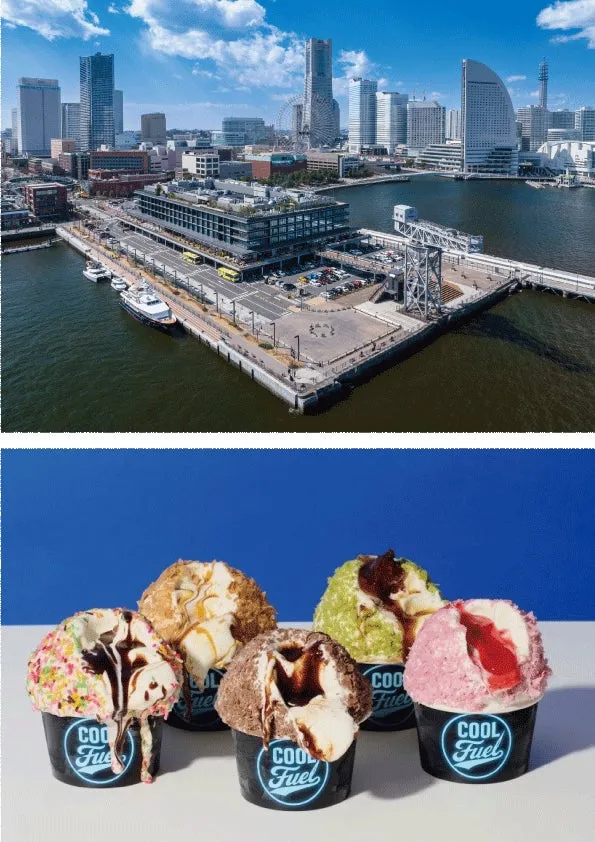 海沿いに位置する横浜ハンマーヘッドの外観