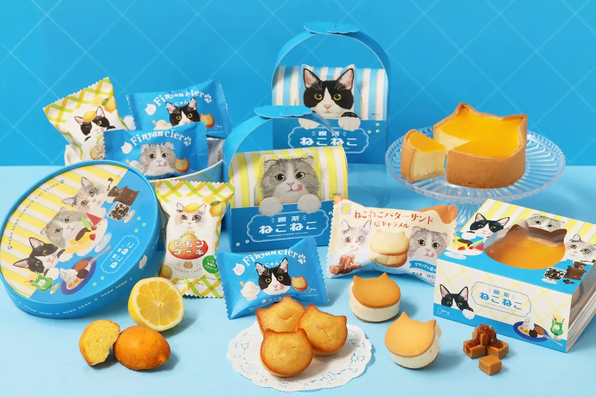 ねこねこの夏限定スイーツ集合写真
