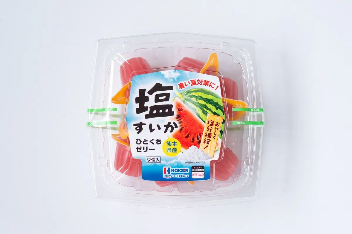 塩すいかひとくちゼリーのパッケージ
