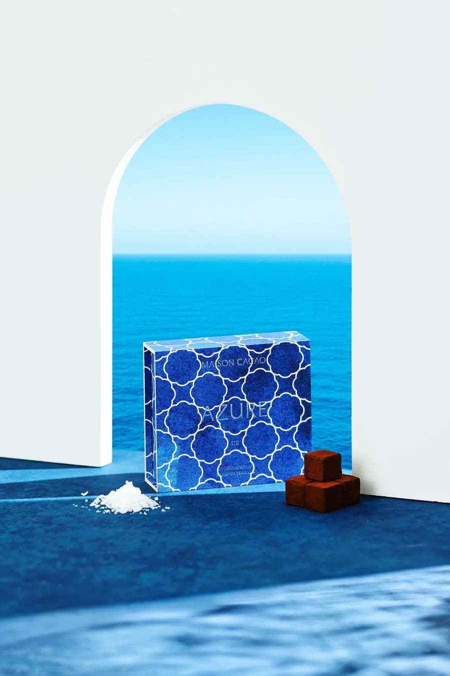 シーソルトとライムが香るアロマ生チョコレート AZURE
