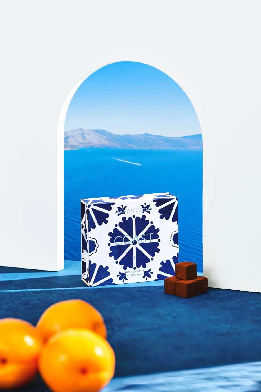 完熟アプリコットを合わせたアロマ生チョコレート COAST