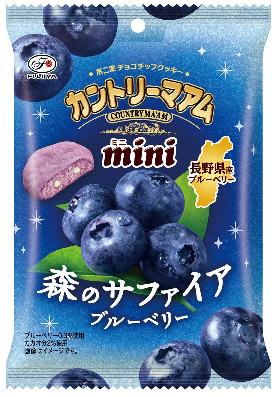 持ち運びに便利なミニサイズのブルーベリーパッケージ