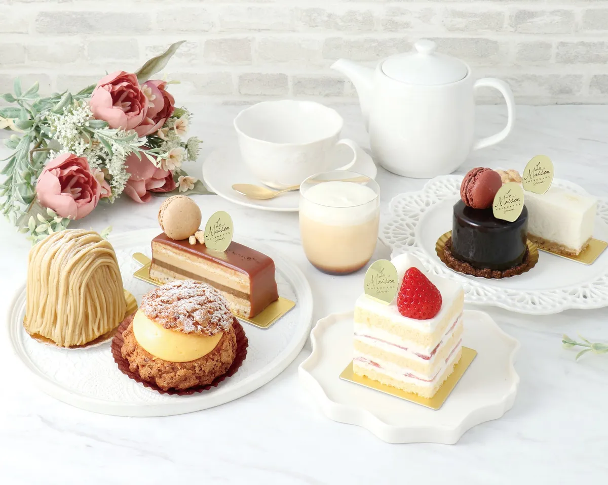 ショートケーキやモンブランなど華やかな生菓子の数々