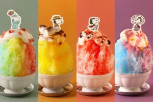 【PEANUTS Cafe】スヌーピーの変装が可愛すぎ！フワフワ食感のカラフルなかき氷が期間限定で登場