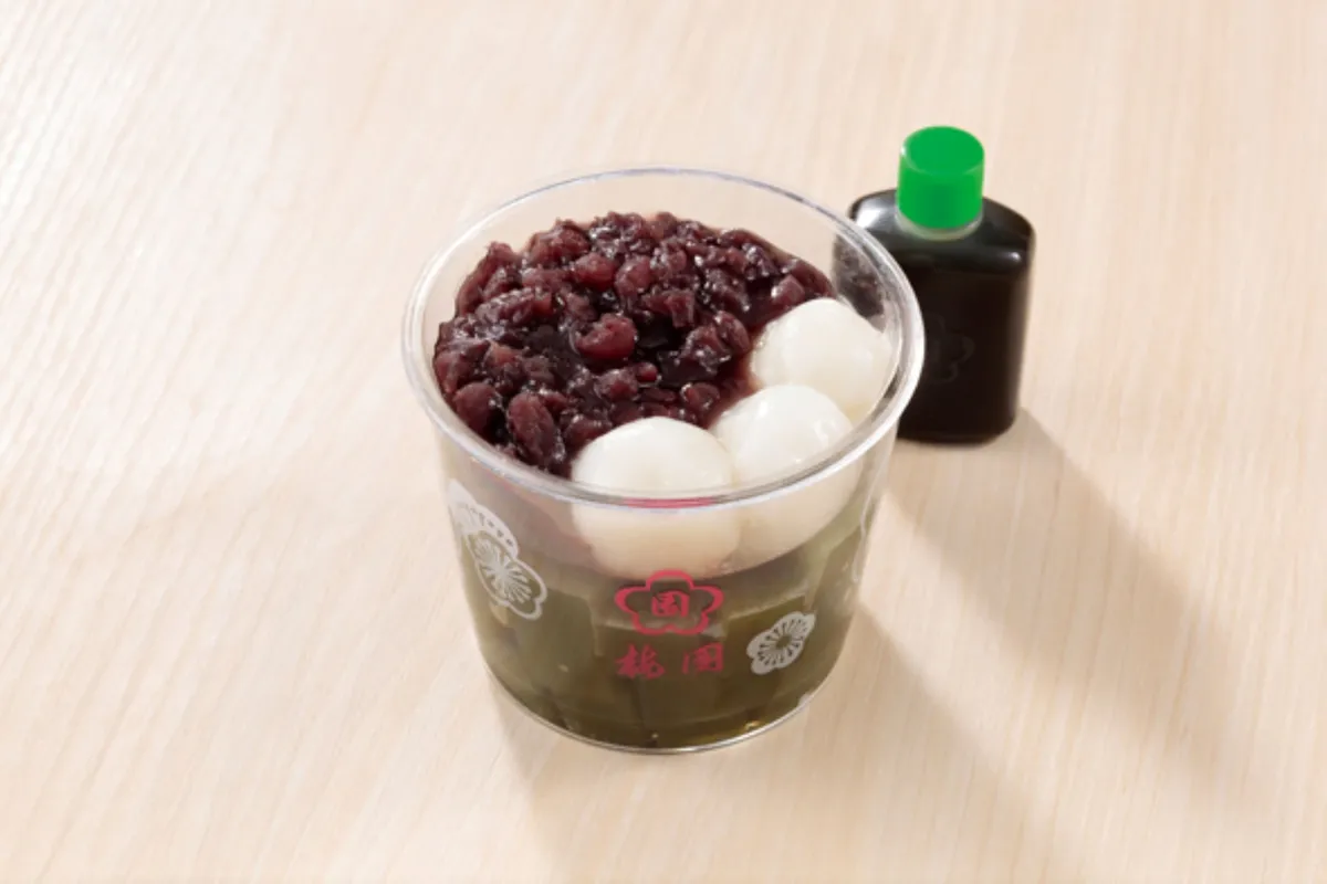 浅草梅園の抹茶あんみつ