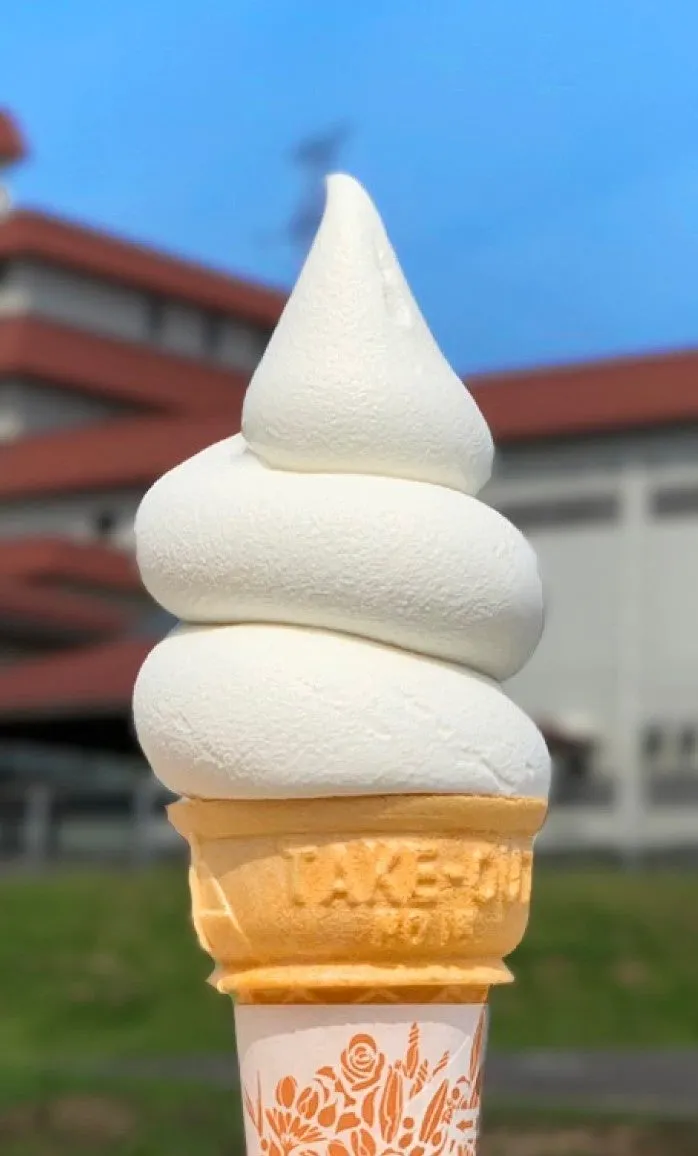九州乳業の工場直送ソフトクリーム
