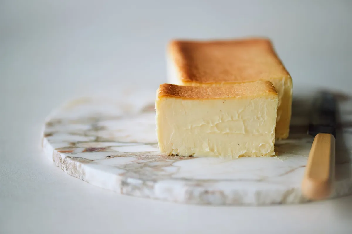 Mr. CHEESECAKEの看板商品、クラシックフレーバーの断面