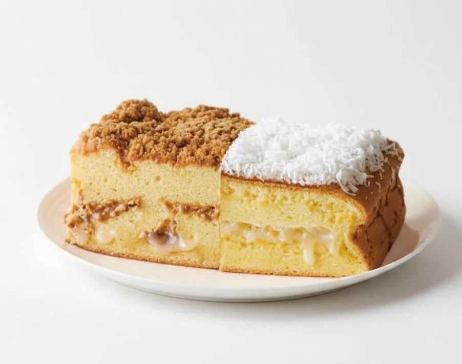ピーナッツ餅とココナッツ餅の2種類がセットになったハーフ＆ハーフ
