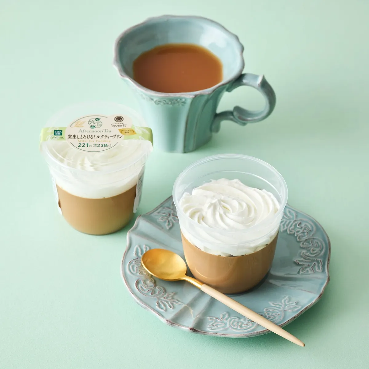 とろける食感の窯出しとろけるミルクティープリン
