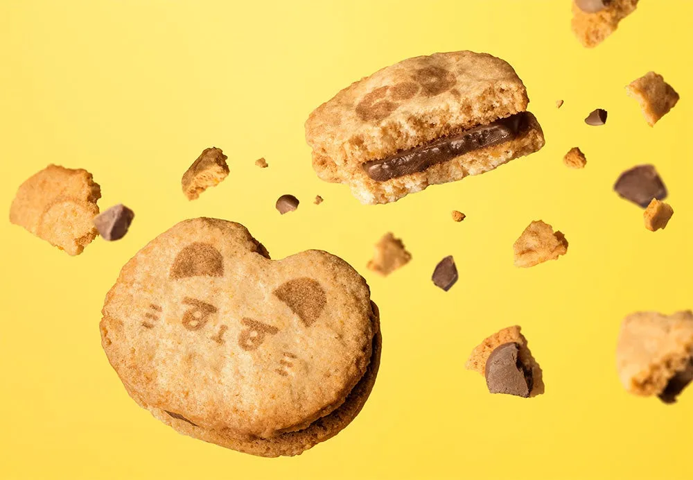 ザックリとしたクッキー生地とショコラの断面