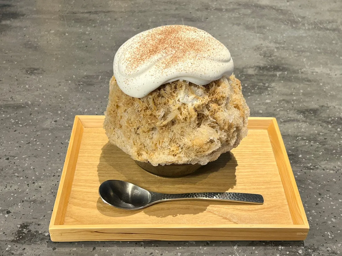 カフェラテ味のかき氷