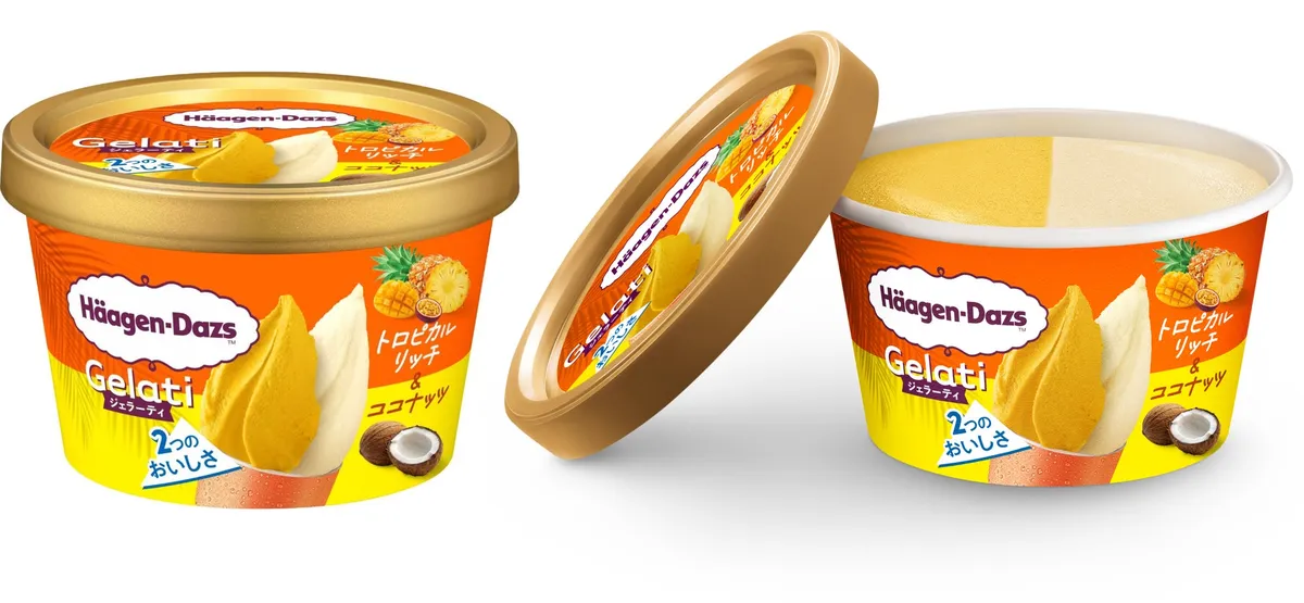 トロピカルリッチ＆ココナッツの商品パッケージと中身