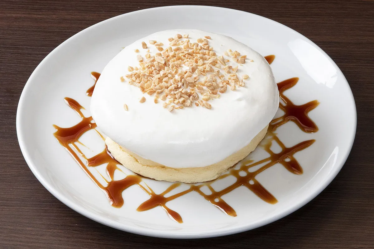 高倉町珈琲の特製クリームリコッタパンケーキ