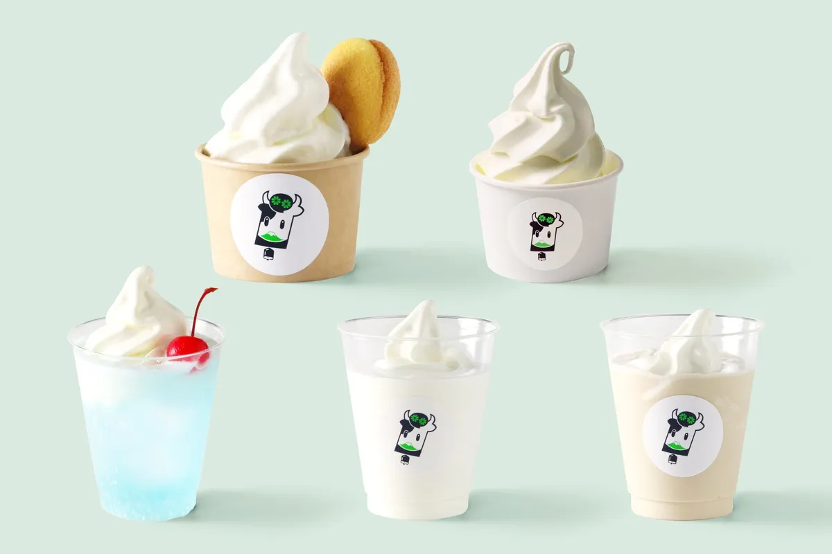 あさぎり牛乳の新作イートインメニュー全5種類の集合写真