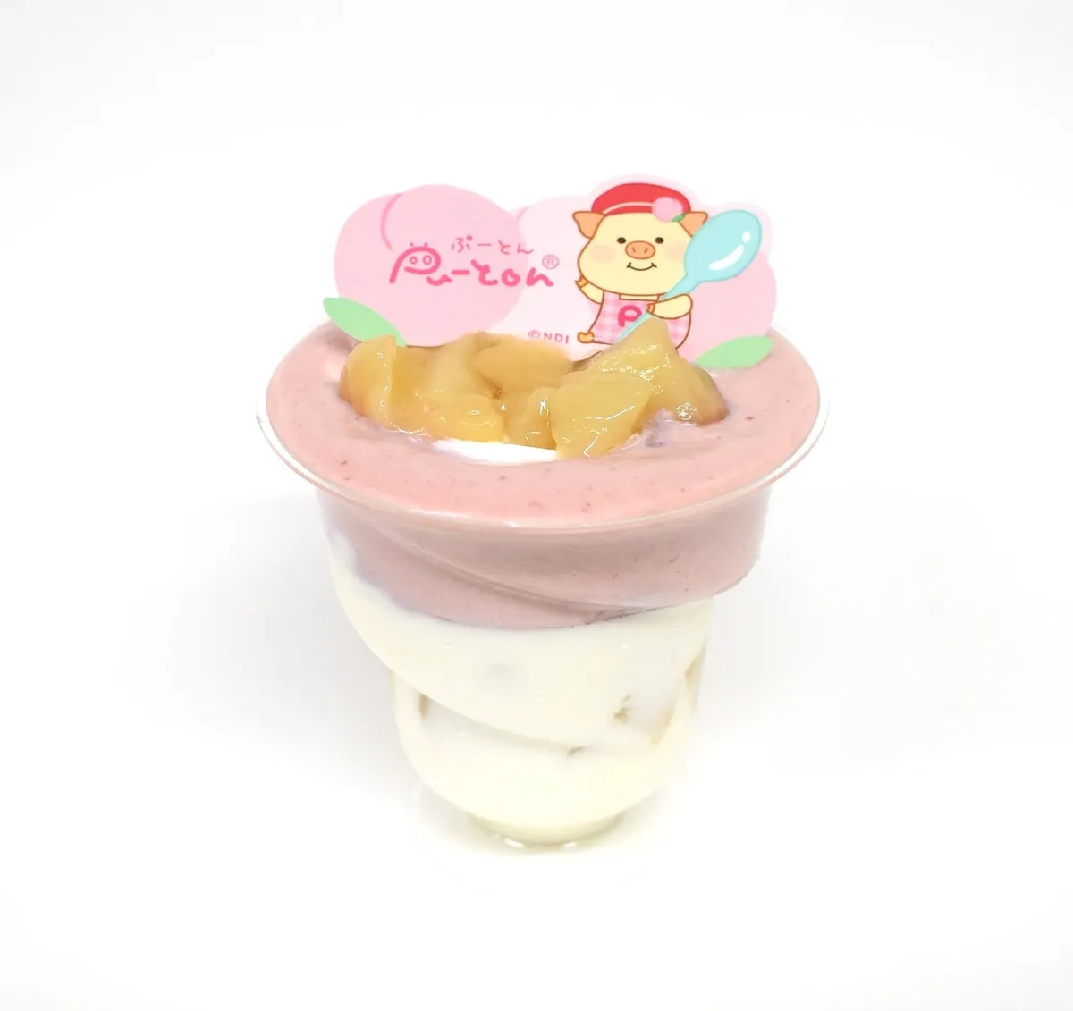 ごろごろ桃入りのパンナコッタ