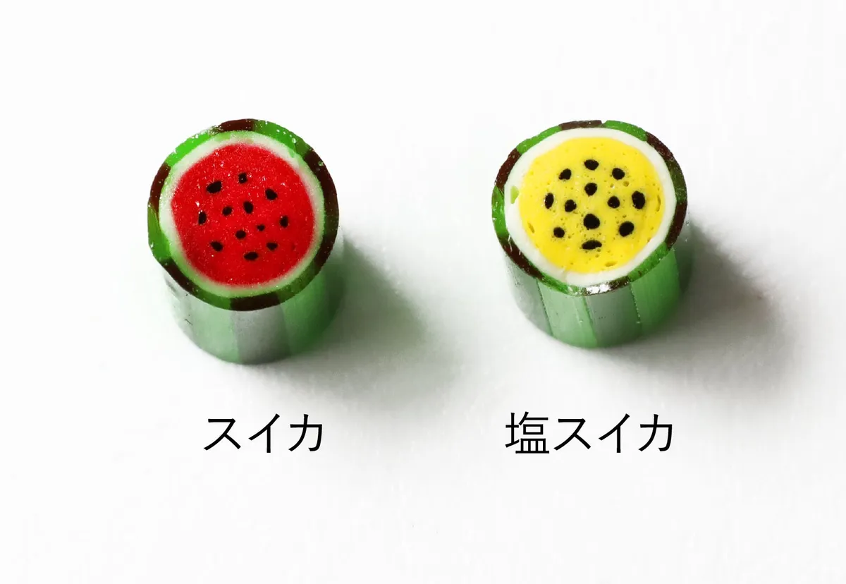 スイカと塩スイカのキャンディ