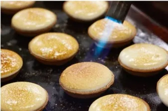 マシュマロを炙る工程