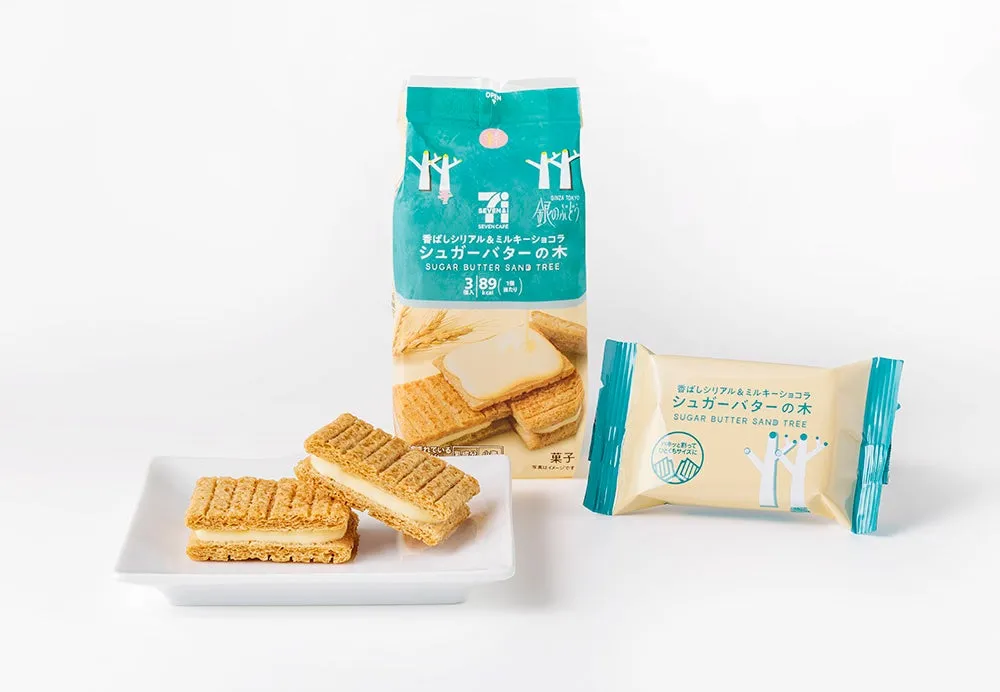 セブンカフェのシュガーバターの木パッケージ