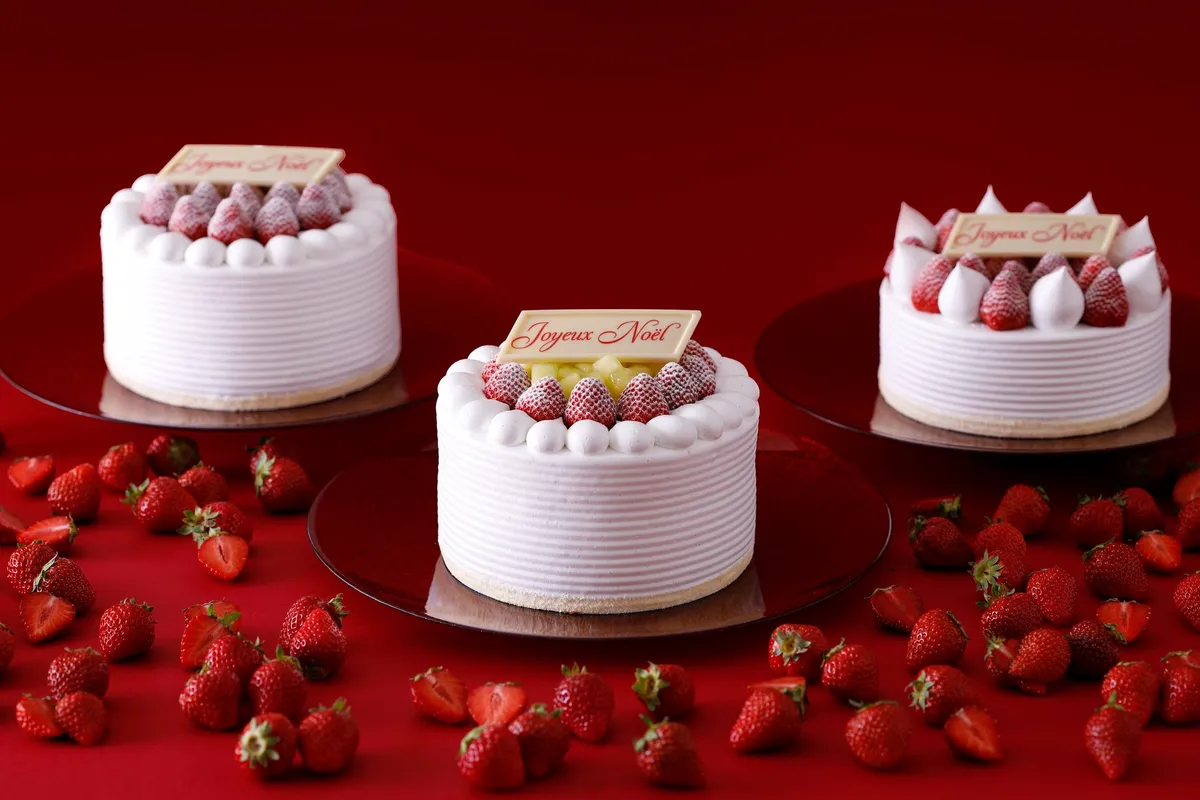 ホテルニューオータニのクリスマスケーキ集合写真