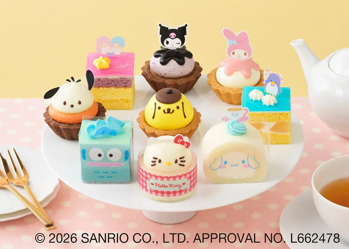 タキシードサムも加わった9種類のプチケーキセット
