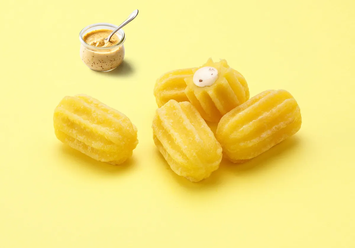 スパイシーな香りが食欲をそそるマスタードマヨ味