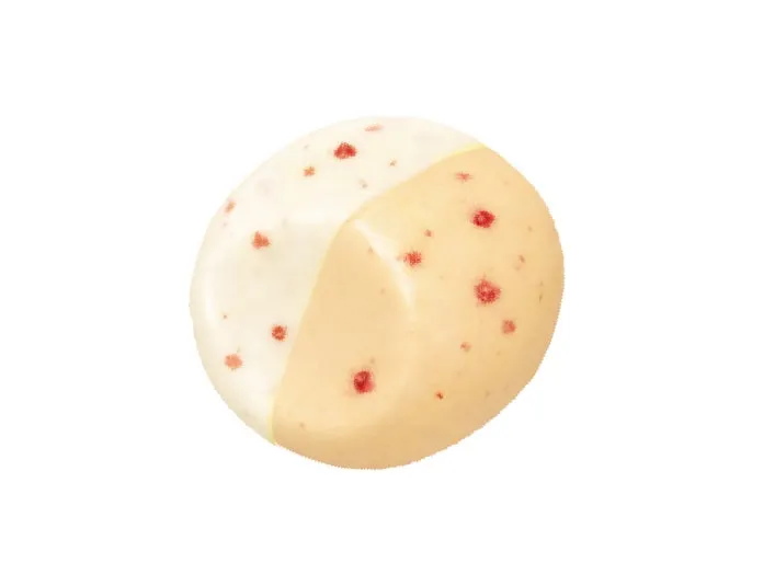 苺のフリーズドライが入ったミルキーショートケーキ風味キャンディ