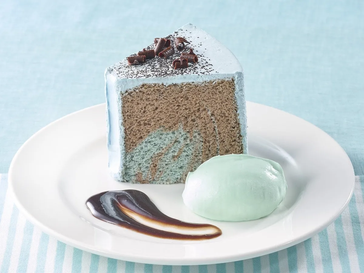 チョコミントシフォンケーキ
