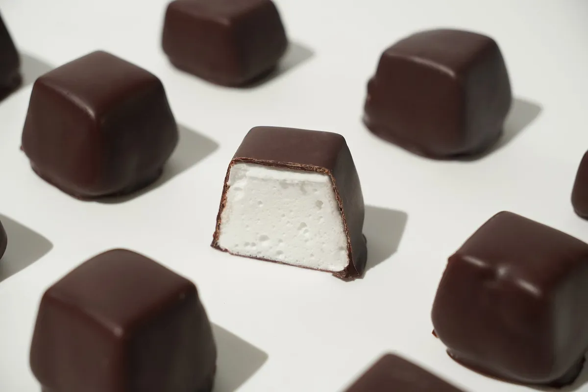 断面が美しいチョコレートマシュマロ