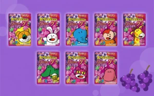 どの子を連れて帰る?「たべっ子どうぶつグミ ぶどう味」に全8種の限定パッケージが登場!