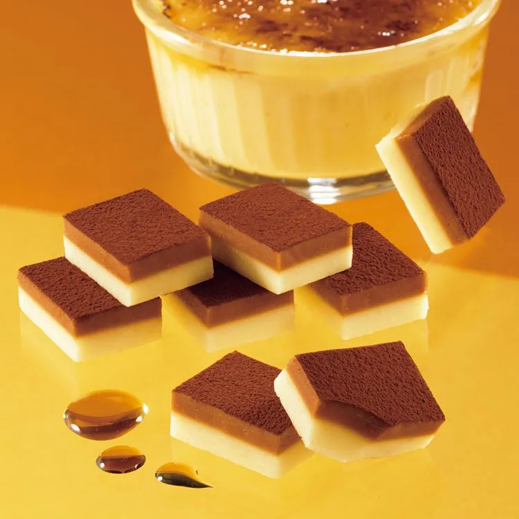 断面が美しいクレームブリュレ味の生チョコ