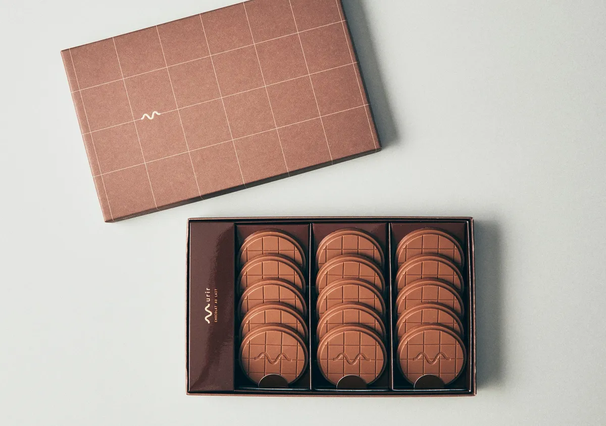 看板商品のミルクチョコレート「Murir」