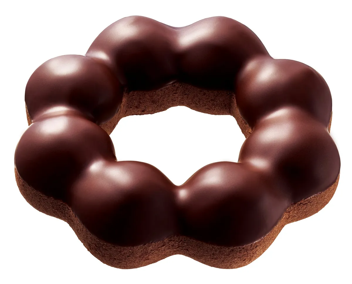 チョココーティングがたっぷりかかったポン・デ・ダブルショコラ