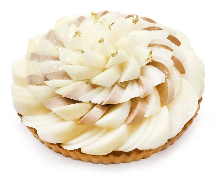 和梨とムースのケーキ
