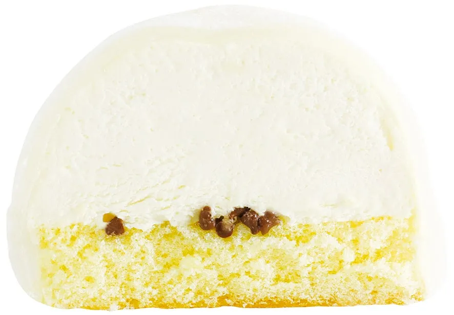 ミルキークリームとチョコチップが詰まった断面
